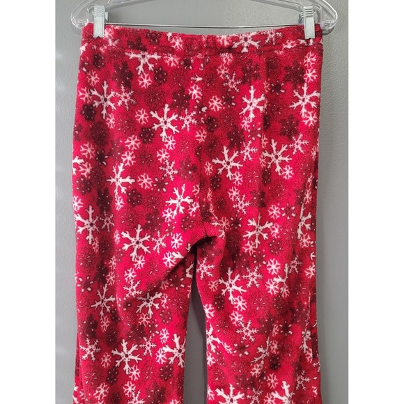 George‎ Women's Red/White Super Soft Pajama Snowflakes Pants Size Medium - Picture 7 of 8